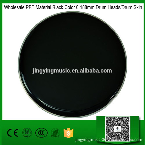 Wholesale PET Material Black Color 0.188mm Drum Heads/Drum Skin
